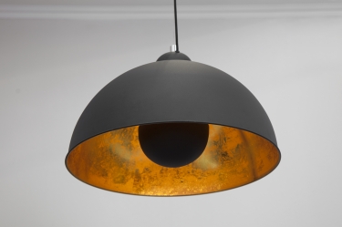 Hanglamp zwart goud 55cm